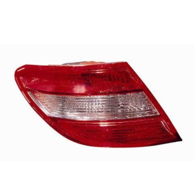 000789_AUTO.JPG Fanale Posteriore Bianco-rosso Per Mercedes Classe C W204 Lato Sinistro Dal 2007/02 Al 2010/12