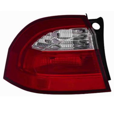 001024_AUTO.JPG Gruppo Ottico Posteriore Bianco-rosso Per Kia Rio Lato Sinistro Dal 2011/09 Al 2015/04 Versione 3/5 Porte
