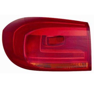 001074_AUTO.JPG Gruppo Ottico Posteriore Esterno Rosso Per Volkswagen Tiguan Lato Sinistro Dal 2011/09 Al 2015/12
