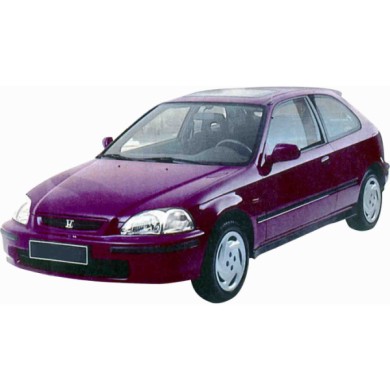 50740.JPG Gruppo Ottico Posteriore Rosso Arancio Per Honda Civic 3 Porte Lato Sinistro Dal 1995/10 Al 1999/02