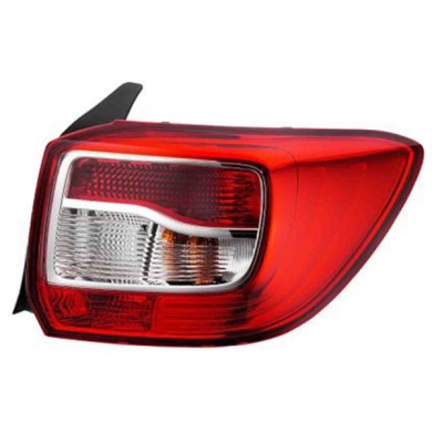 001562_AUTO.JPG Gruppo Ottico Posteriore Bianco-rosso Per Renault Symbol Lato Destro Dal 2013/01 Al 2016/12