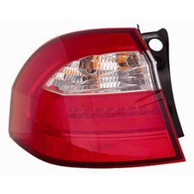 001024_AUTO.JPG Gruppo Ottico Posteriore Bianco-rosso A Led Per Kia Rio Lato Destro Dal 2011/09 Al 2015/04 Versione 3/5 Porte