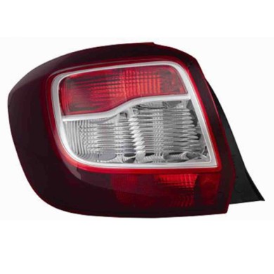 001128_AUTO.JPG Gruppo Ottico Posteriore Bianco - Rosso Fondo Scuro Per Dacia Sandero Lato Sinistro Dal 2012/11 Al 2016/12