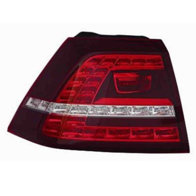 001105_AUTO.JPG Fanale Posteriore Bianco-rosso A Led Per Volkswagen Golf Vii Lato Destro Dal 2012/11 Al 2016/10