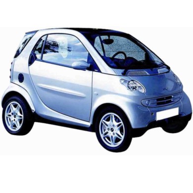 507696.JPG Cornice Fan. Posteriore Nero Lucido Per Smart Fortwo Lato Destro Dal 2002/04 Al 2006/12