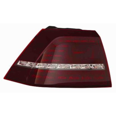 001105_AUTO.JPG Fanale Posteriore Esterno Rosso Scuro A Led Per Volkswagen Golf Vii Lato Destro Dal 2012/11 Al 2016/10
