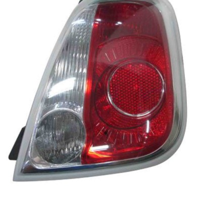 000589_AUTO.JPG Gruppo Ottico Posteriore Bianco-rosso Per Fiat 500 Lato Destro Dal 2007/07 Al 2015/05