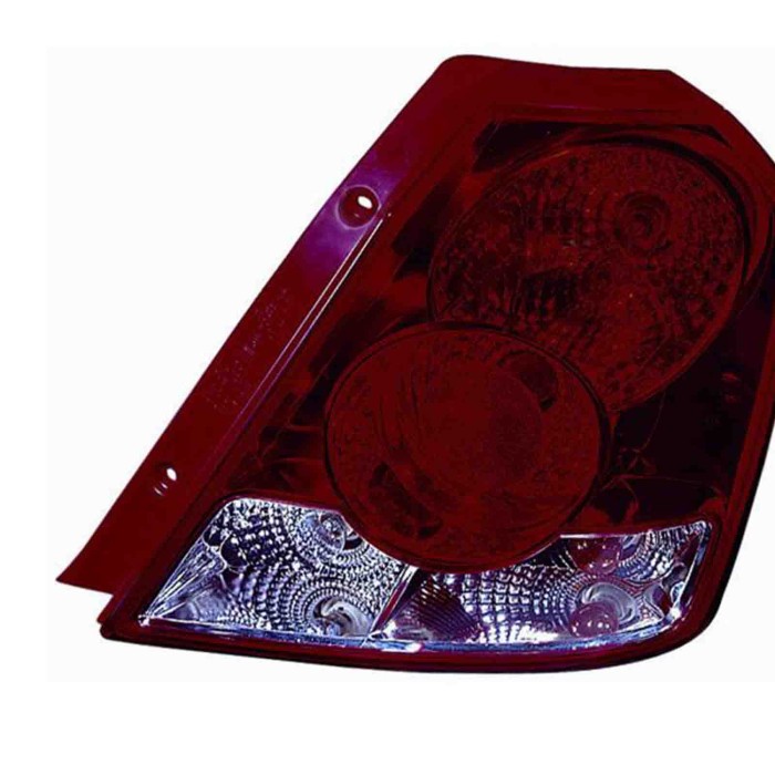 000081_AUTO.JPG Fanale Posteriore Bianco Rosso Per Kalos 3-5 Porte Lato Sinistro Dal 2002/09 Versione 5 Porte