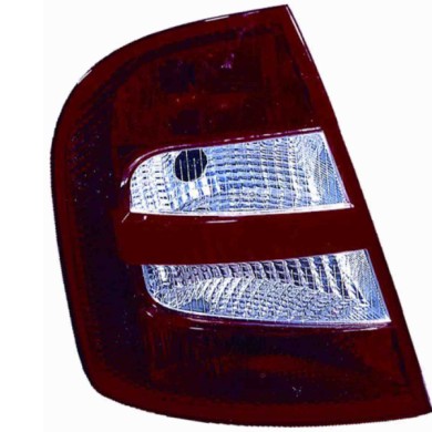 000388_AUTO.JPG Gruppo Ottico Posteriore Bianco Rosso Per Skoda Fabia Lato Destro Dal 1999/12 Al 2004/12 Versione 5 Porte