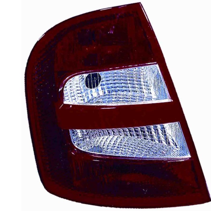 000388_AUTO.JPG Gruppo Ottico Posteriore Bianco Rosso Per Skoda Fabia Lato Destro Dal 1999/12 Al 2004/12 Versione 5 Porte