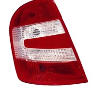 Gruppo Ottico Posteriore Bianco-rosso Per Skoda Fabia Lato Destro Dal 2005/01 Al 2007/05 Versione 5 Porte