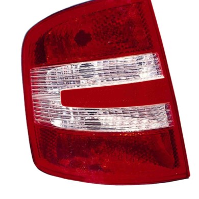 000528_AUTO.JPG Gruppo Ottico Posteriore Bianco-rosso Per Skoda Fabia Lato Destro Dal 2005/01 Al 2007/05 Versione 4 Porte