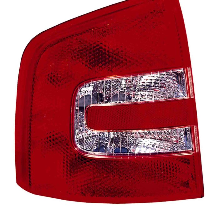 000557_AUTO.JPG Gruppo Ottico Posteriore Bianco-rosso Per Skoda Octavia Lato Sinistro Dal 2005/01 Al 2009/01