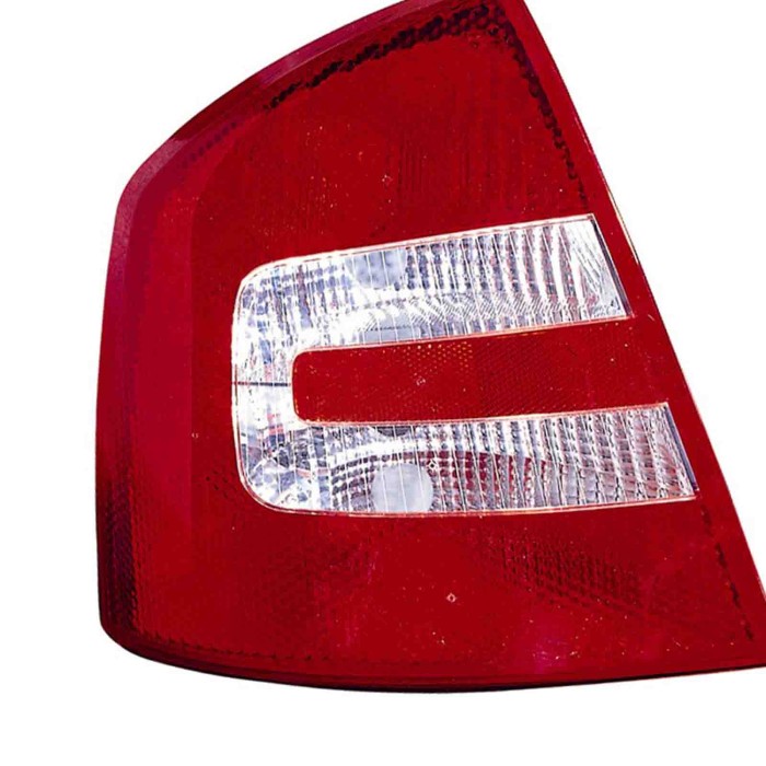 000557_AUTO.JPG Gruppo Ottico Posteriore Bianco-rosso Per Skoda Octavia Lato Destro Dal 2005/01 Al 2009/01 Versione 4 Porte