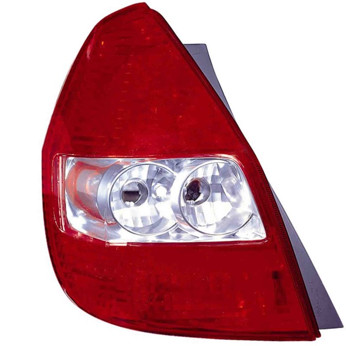 000168_AUTO.JPG Gruppo Ottico Posteriore Bianco-rosso Per Honda Jazz Lato Sinistro Dal 2002/01 Al 2007/08