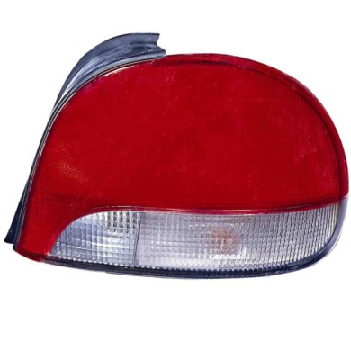 000602_AUTO.JPG Gruppo Ottico Posteriore Bianco-rosso Per Hyundai Accent 3 Porte Lato Destro Dal 1998/02 Al 1999/12 Versione 3/5