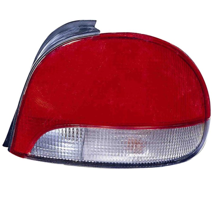 000602_AUTO.JPG Gruppo Ottico Posteriore Bianco-rosso Per Hyundai Accent 3 Porte Lato Destro Dal 1998/02 Al 1999/12 Versione 3/5