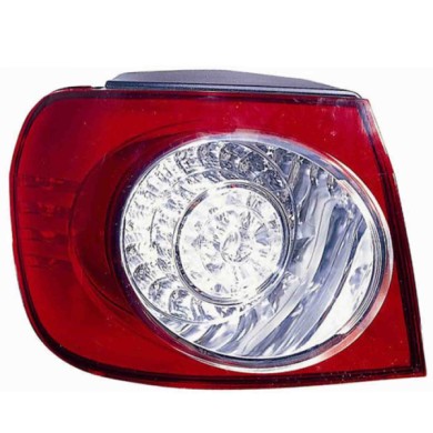 000564_AUTO.JPG Fanale Posteriore Esterno Bianco-rosso A Led Per Volkswagen Golf V Plus Lato Destro Dal 2005/02 Al 2009/02