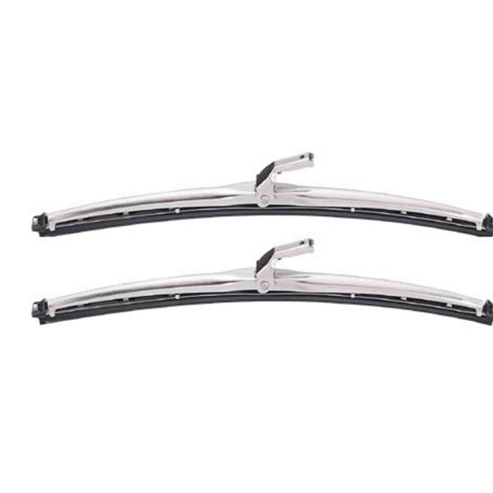000091_AUTO.JPG Spazzole Tergicristallo 11" 280mm Cromata Attacco Piccolo Fiat 500 F-l-r 65/75