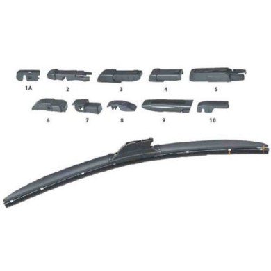 001155_AUTO.JPG Spazzole Tergicristallo 11" 280mm Ecoflat 10 Adattatori Per Ecoflat