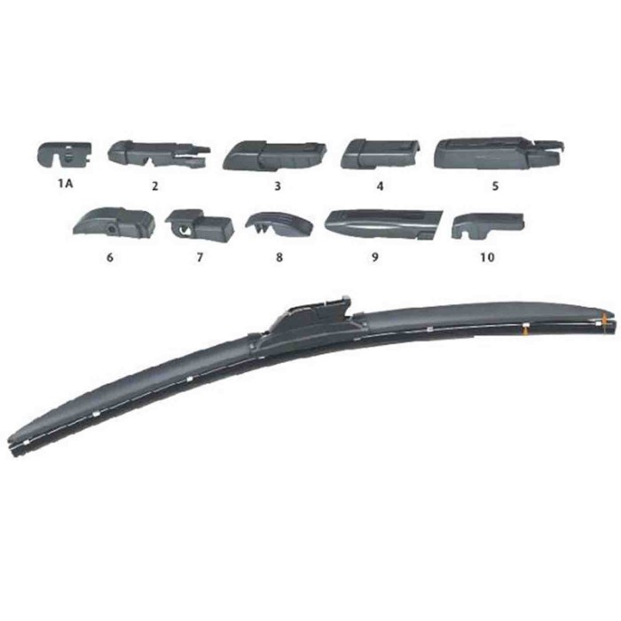 001155_AUTO.JPG Spazzole Tergicristallo 14 35mm Ecoflat 10 Adattatori Per Ecoflat