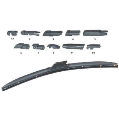 001155_AUTO.JPG Spazzole Tergicristallo 17" 425mm Ecoflat 10 Adattatori Per Ecoflat