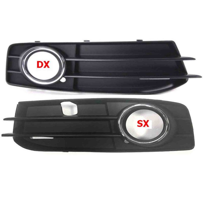 000816_AUTO.JPG Griglia Fendinebbia Nero Satinato E Bordo Cromato Per Audi A3 3 Porte Lato Sinistro Dal 2008/07 Al 2012/07