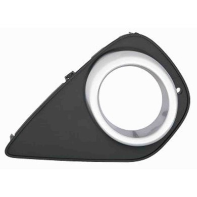 001276_AUTO.JPG Griglia Fendinebbia Nera Lucida Per Toyota Yaris Lato Destro Dal 2014/11 Al 2016/02