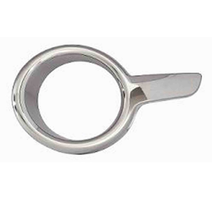 001066_AUTO.JPG Cornice Fendinebbia Cromata Scura Per Peugeot 208 Lato Destro Dal 2012/04 Al 2014/12