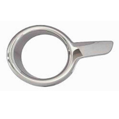 001066_AUTO.JPG Cornice Fendinebbia Cromata Scura Per Peugeot 208 Lato Sinistro Dal 2012/04 Al 2014/12