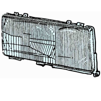 000244_AUTO.JPG Vetro Faro Per Mercedes 190 W201 Lato Destro Dal 1983/01 Al 1993/05