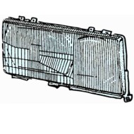 Vetro Faro Per Mercedes 190 W201 Lato Destro Dal 1983/01 Al 1993/05