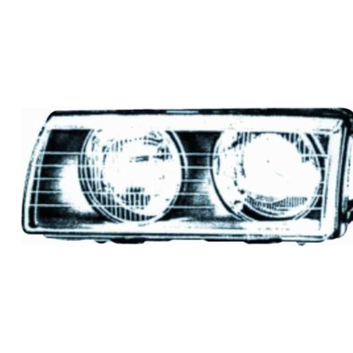 000042_AUTO.JPG Vetro Faro Liscio Per Bmw Serie 3 E36 Coupe' Cabrio Lato Destro Dal 1994/10 Al 1999/04