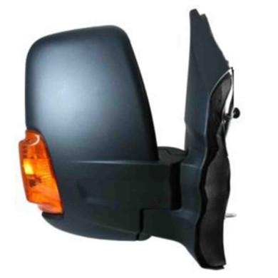 001266_AUTO.JPG Retrovisore Manuale Braccio Corto C/fan. Arancio Per Ford Transit Lato Sinistro Dal 2014/03 Al 2019/12