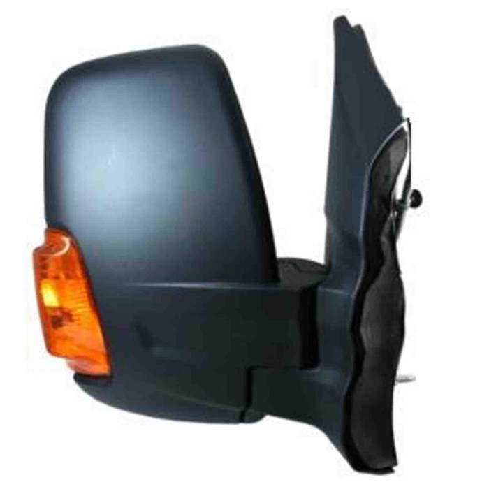 001266_AUTO.JPG Retrovisore Manuale Braccio Corto C/fan. Arancio Per Ford Transit Lato Sinistro Dal 2014/03 Al 2019/12