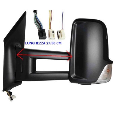 001502_AUTO.JPG Retrovisore Elettrico Termico C/fan. Braccio Extra Lungo Per Mercedes Sprinter Lato Destro Dal 2018/06