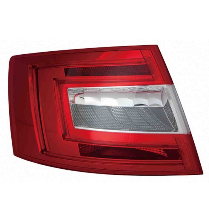 001138_AUTO.JPG Gruppo Ottico Posteriore Bianco - Rosso A Led Per Skoda Octavia Lato Destro Dal 2013/06 Al 2016/12 Versione 4 Po