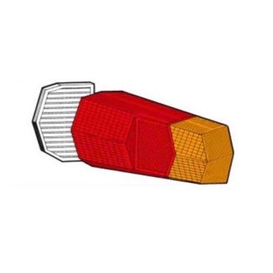 001598_AUTO.JPG Lente Posteriore Per Citroen Dyane Dal 1967/07 Al 1983/12