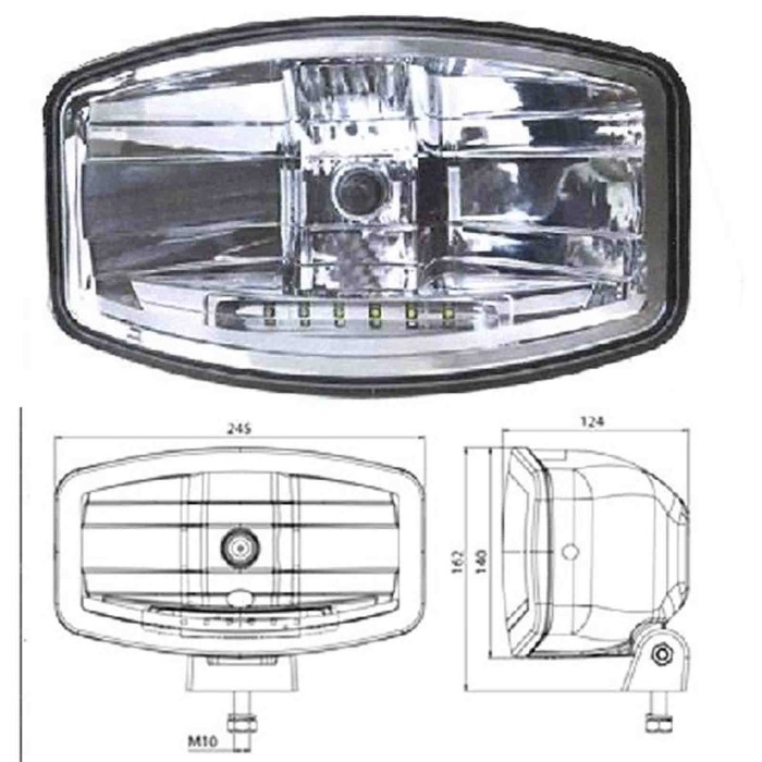 000036_AUTO.JPG Fendinebbia Universale H7 C/luce Di Posizione A Led Per Mercedes Atego Dal 1998/01 Al 2004/12