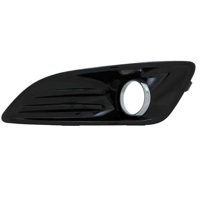 001081_AUTO.JPG Griglia Fendinebbia Nera Lucida Con Bordo Cromato Per Ford Fiesta Lato Destro Dal 2013/01 Al 2017/04