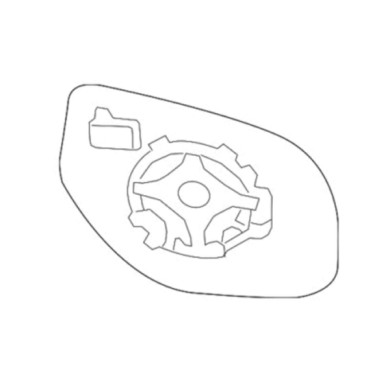 001099_AUTO.JPG Piastra Specchio Termica Per Mitsubishi Outlander Lato Destro Dal 2012/10 Al 2015/07