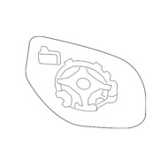 Piastra Specchio Termica Per Mitsubishi Outlander Lato Sinistro Dal 2012/10 Al 2015/07