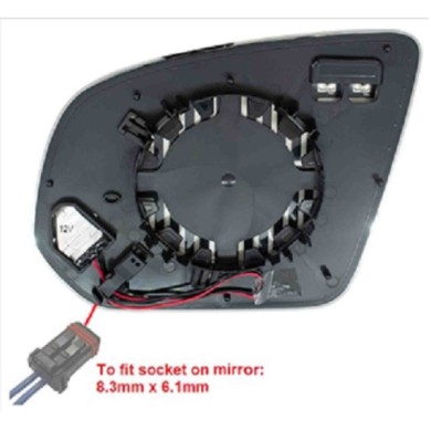 001604_AUTO.JPG Piastra Specchio Termica Per Mercedes Classe G W463 Lato Destro Dal 2018/06