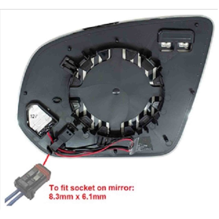 001604_AUTO.JPG Piastra Specchio Termica Per Mercedes Classe G W463 Lato Sinistro Dal 2018/06