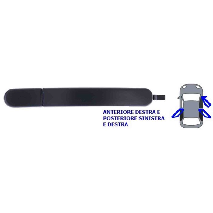 000130_AUTO.JPG Maniglia Esterna Anteriore E Posteriore Per Ford Fiesta Dal 2002/05 Al 2005/12