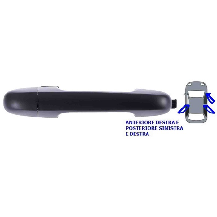 000778_AUTO.JPG Maniglia Esterna Anteriore E Posteriore Per Hyundai I30 Lato Destro Dal 2007/09 Al 2012/02