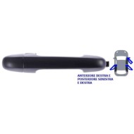 Maniglia Esterna Anteriore E Posteriore Per Hyundai I30 Lato Destro Dal 2007/09 Al 2012/02