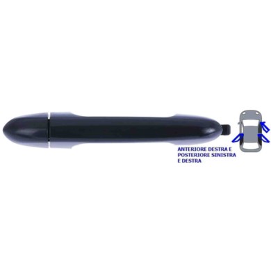 001024_AUTO.JPG Maniglia Esterna Anteriore E Posteriore Per Kia Rio Dal 2011/09 Al 2015/04