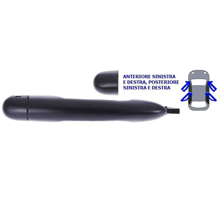 000351_AUTO.JPG Maniglia Esterna Anteriore E Posteriore Per Renault Megane Dal 2002/09 Al 2005/12