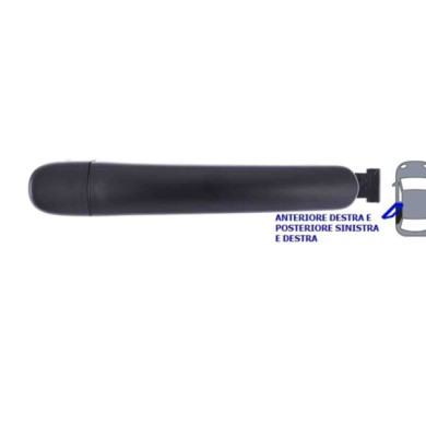 000812_AUTO.JPG Maniglia Esterna Anteriore E Posteriore Per Seat Ibiza Dal 2008/07 Al 2012/02